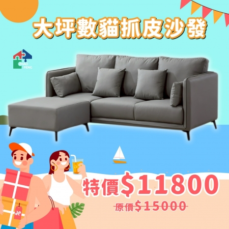 大坪數貓抓皮沙發